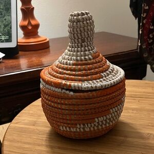 African Jewelry Basket handmade in Africa NWOT